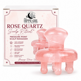 Rose Quartz Scalp Ritual™ – Pressure Point Crystal Scalp Massager