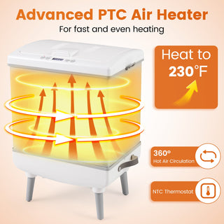 35L Large-Capacity Towel Warmer and Dryer with Aromatherapy – White