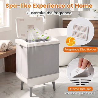 35L Large-Capacity Towel Warmer and Dryer with Aromatherapy – White