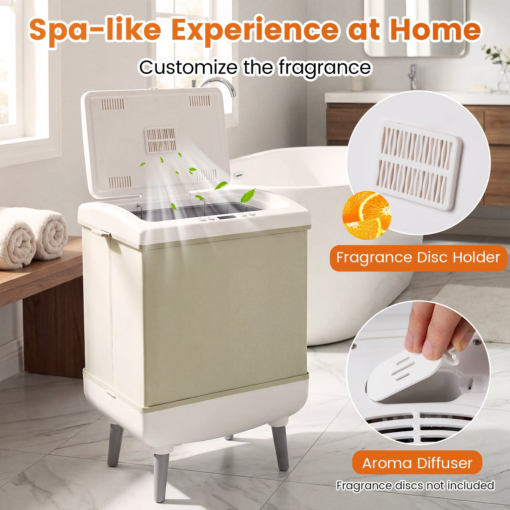 35L Large-Capacity Towel Warmer and Dryer with Aromatherapy – White