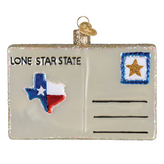 Texas Postcard Ornament – Vintage Lone Star State Christmas Decor