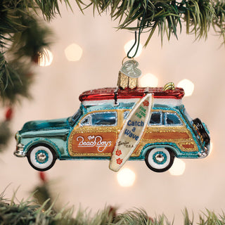 The Beach Boys Surfin' Woody Ornament – Retro Holiday Decor for Music Lovers
