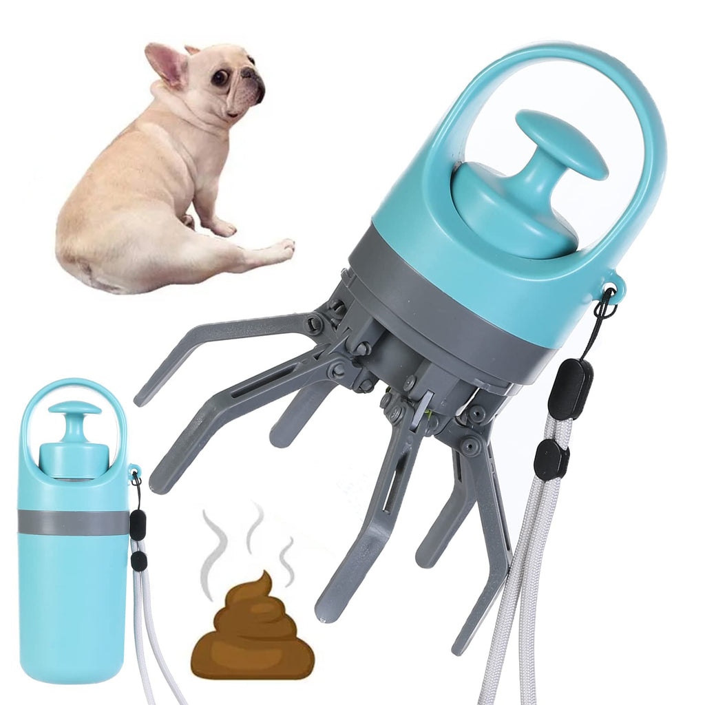 Compact Dog Waste Scooper with Built-In Bag Dispenser – Portable Pet Cleanup Tool
