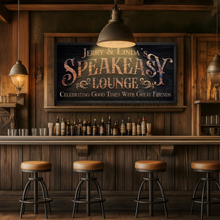 Speakeasy Lounge Wall Sign