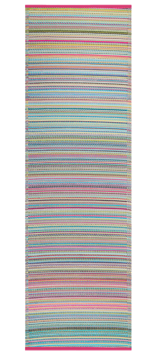 Cancun Striped Reversible Outdoor Patio Rug