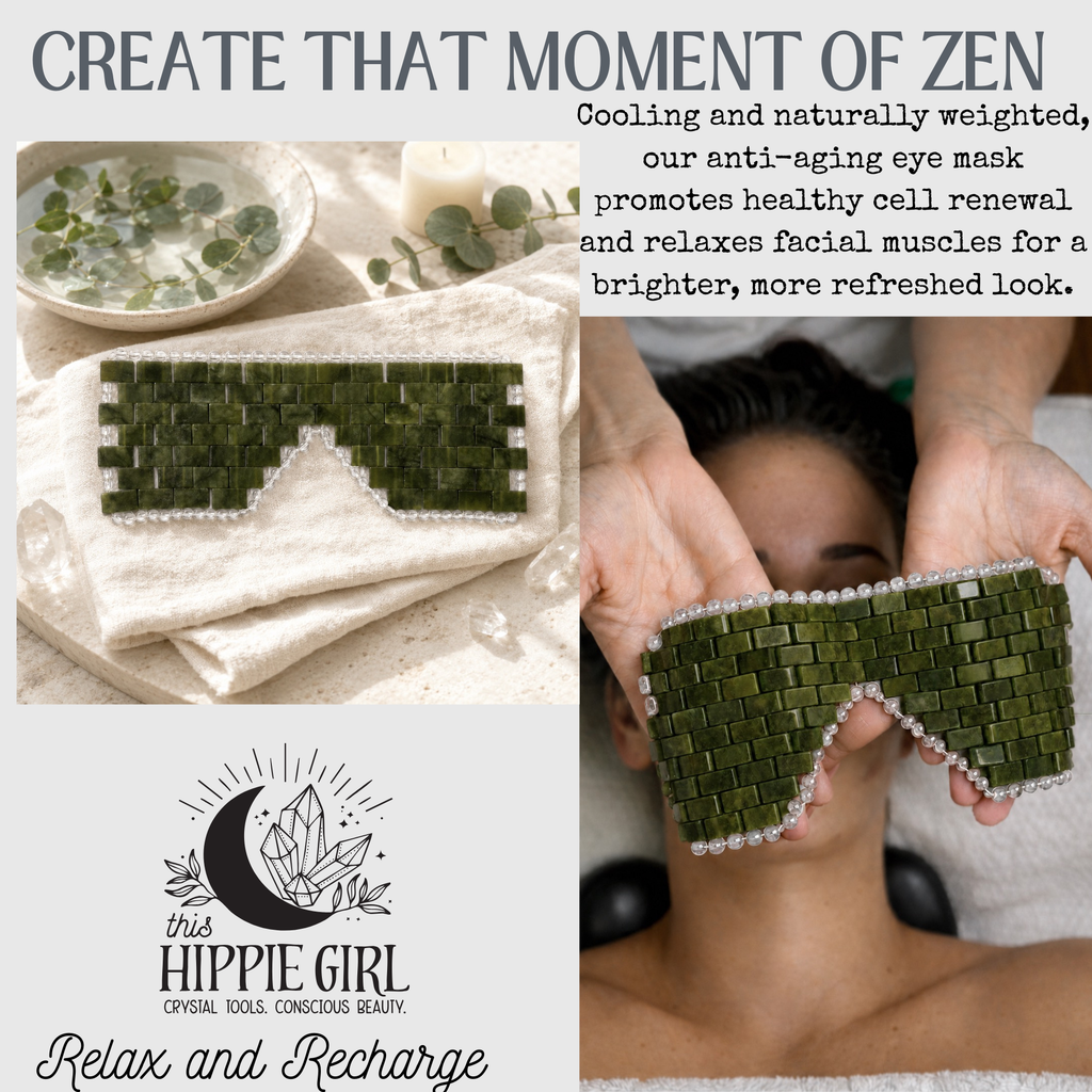 Terra Jade Natural Eye Mask – Cooling Xiuyan Jade Crystal Eye Therapy