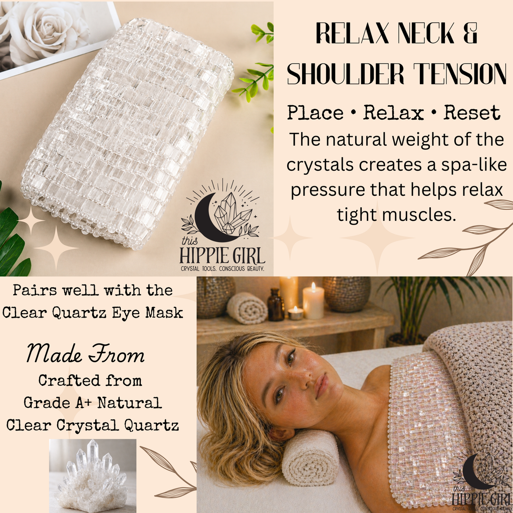 Crystal Clear Radiance™ Clear Quartz Chest & Neck Mask – Cooling Crystal Décolleté Ritual