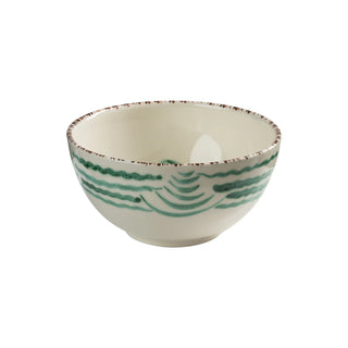 Casa Nuno Bowl, Blue/Pink/Green with Flowers & Waves, Set of 2
