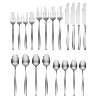 Cambridge Nylah Satin 20-Piece Flatware Set, 18/0 stainless steel (view 2)