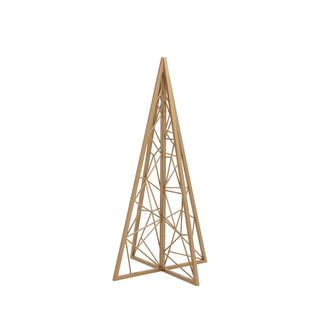 Elegance Redefined: Embrace the Modern Minimalistic Gold Metal Fanciful Christmas Tree