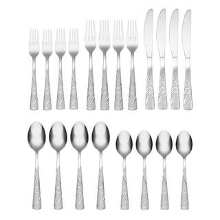 Cambridge Sasha Sand 20-Piece Flatware Set, 18/0 stainless steel (view 2)