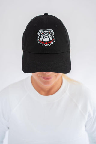 Needlepoint Baseball Hat - Bulldog