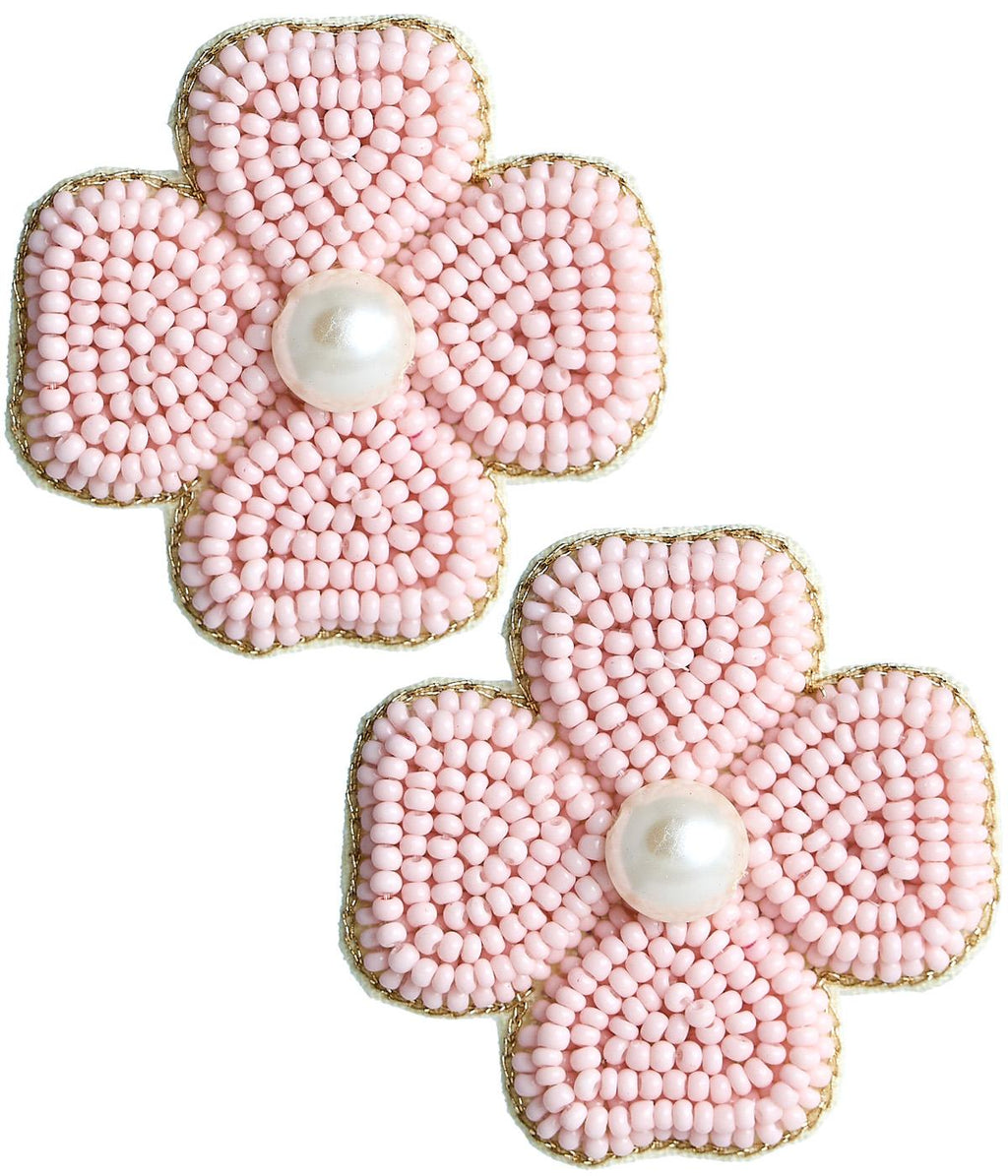 Kerry Beaded Clover Stud Earring