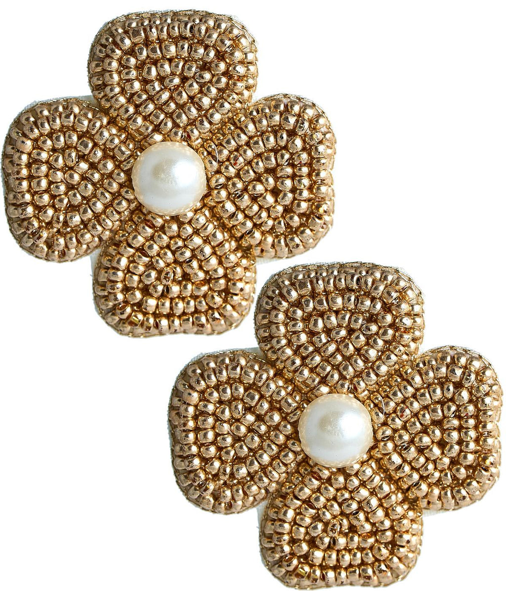 Kerry Beaded Clover Stud Earring
