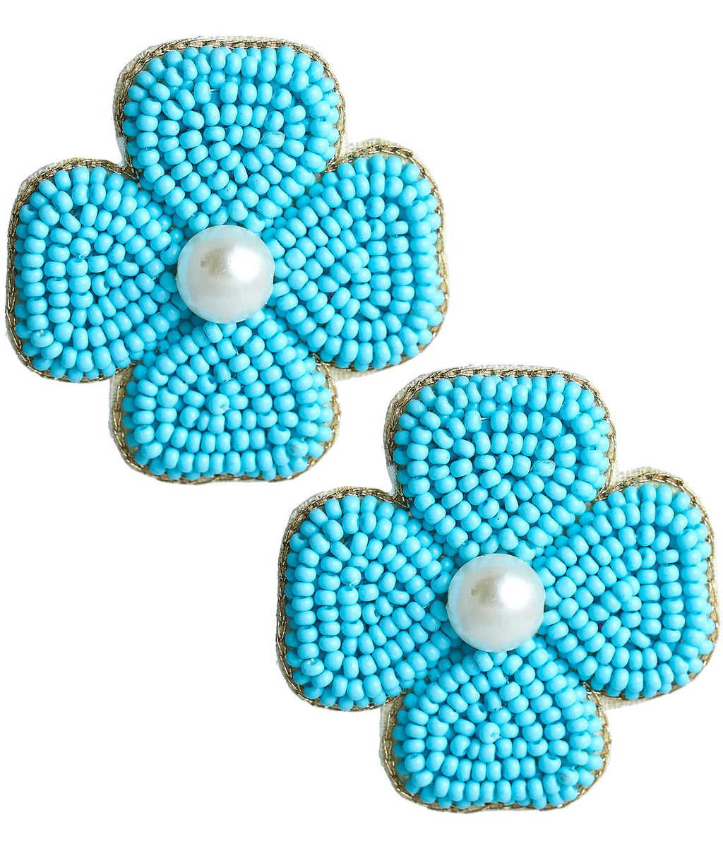 Kerry Beaded Clover Stud Earring