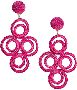Chloe Raffia  - Drop Earring