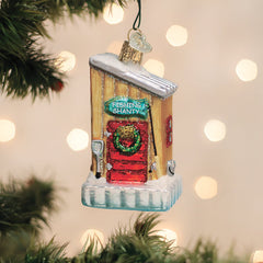 Ice Fishing Shanty Ornament – Unique Winter Cabin Holiday Decoration