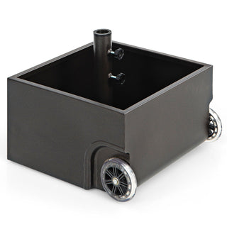 150-Lb. Rolling Patio Umbrella Base with Wheels and Built-In Planter