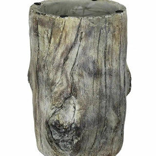 Cement Plant Display Riser with Realistic Wood-Grain Finish