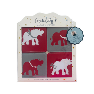 Spirit Elephant Coasters – Set of 4