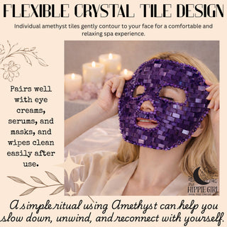 Amethyst Crystal Face Mask – Luxury Cooling Spa & Skincare Ritual