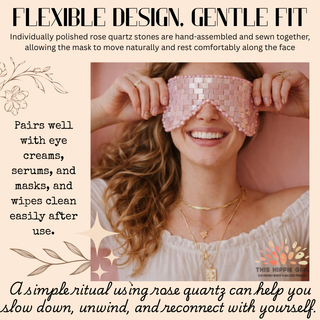 Blush Rose Quartz Eye Mask – Cooling Crystal Spa Ritual