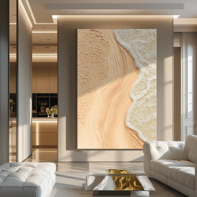 Beige Beach Coastal Wall Art