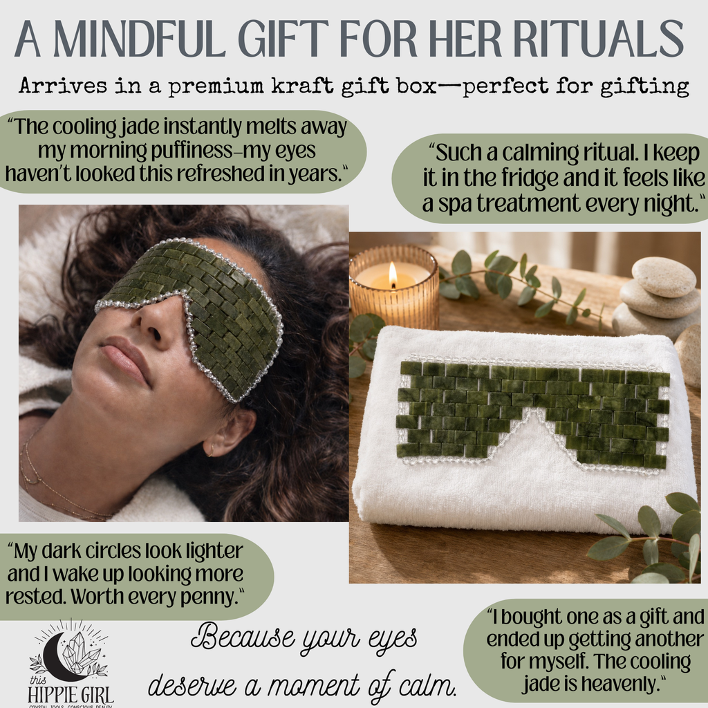 Terra Jade Natural Eye Mask – Cooling Xiuyan Jade Crystal Eye Therapy