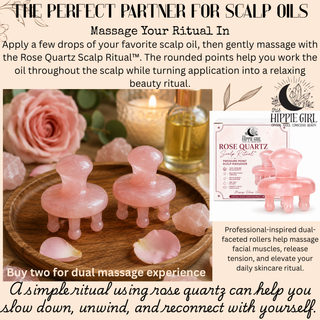 Rose Quartz Scalp Ritual™ – Pressure Point Crystal Scalp Massager