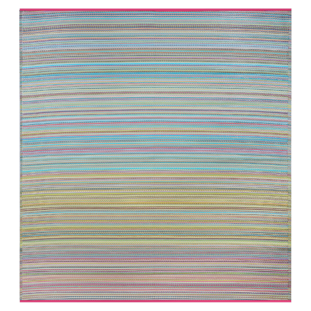 Cancun Striped Reversible Outdoor Patio Rug