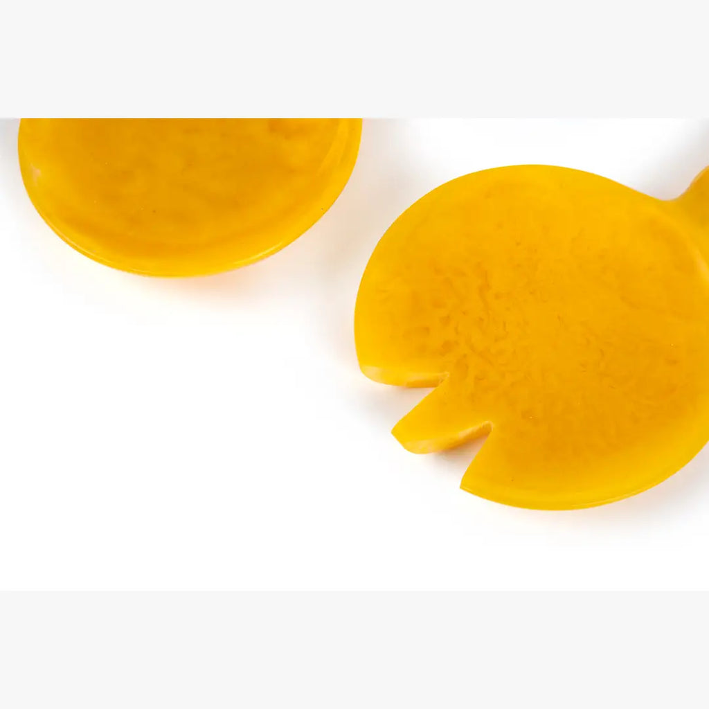Resin Salad Server Yellow Set of 2
