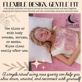 Blush Rose Ritual™ Rose Quartz Chest & Neck Mask – Cooling Crystal Décolleté Treatment