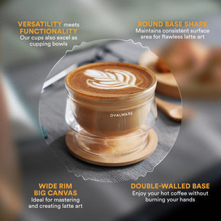 Double-Wall Latte Art Glasses – 8.5 oz, Set of 2