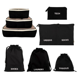 BA Travel Set, 8-pack – Black