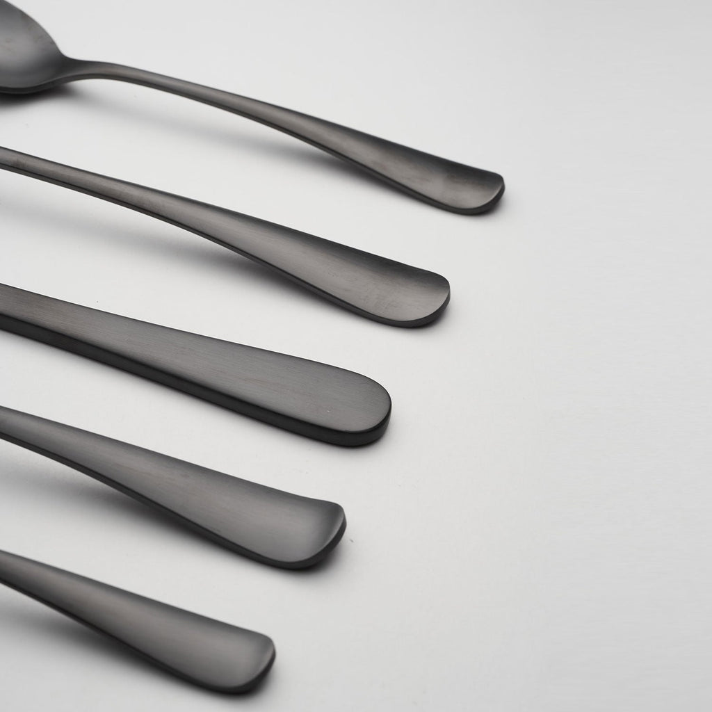 Cambridge Rhiannon Black Satin 20-Piece Flatware Set, 18/0 stainless steel (view 2)