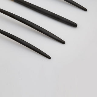 Cambridge Gaze Black Champagne Satin 20-Piece Flatware Set, 18/0 stainless steel (view 10)