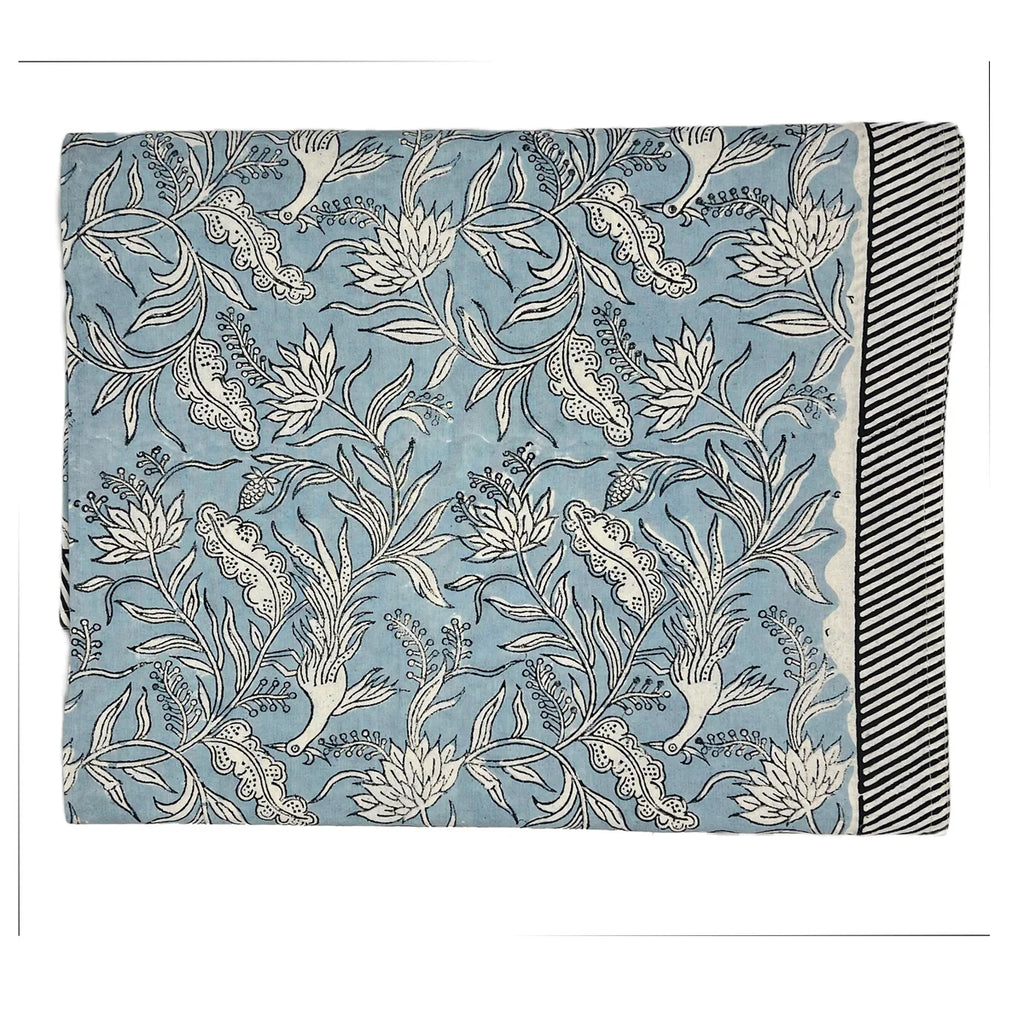 Cabana Napkin - Set of 8 and  Tablecloth, Flowers and Feathers