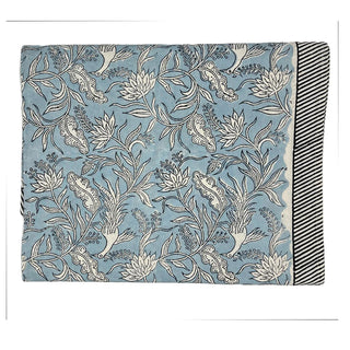 Cabana Napkin - Set of 8 and  Tablecloth, Flowers and Feathers