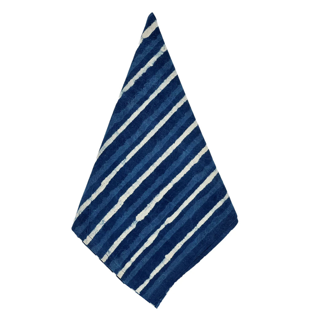 Cabana Napkin  - Set of 8, Indigo Stripe