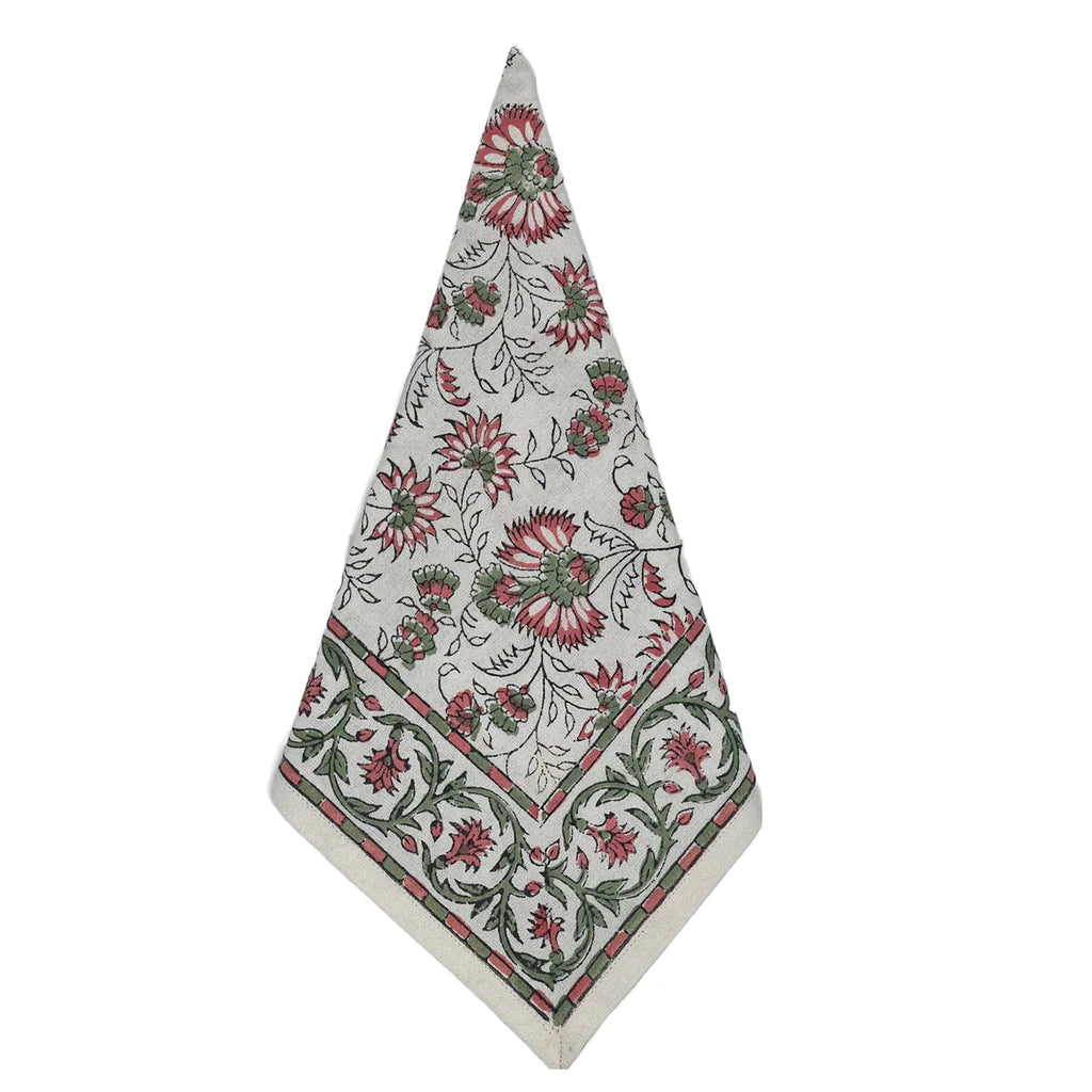 Cabana Napkin - Set of 8, Pink Trellis