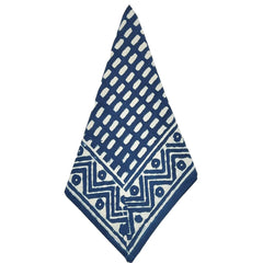 Cabana Napkin  - Set of 8, Indigo Zigzag