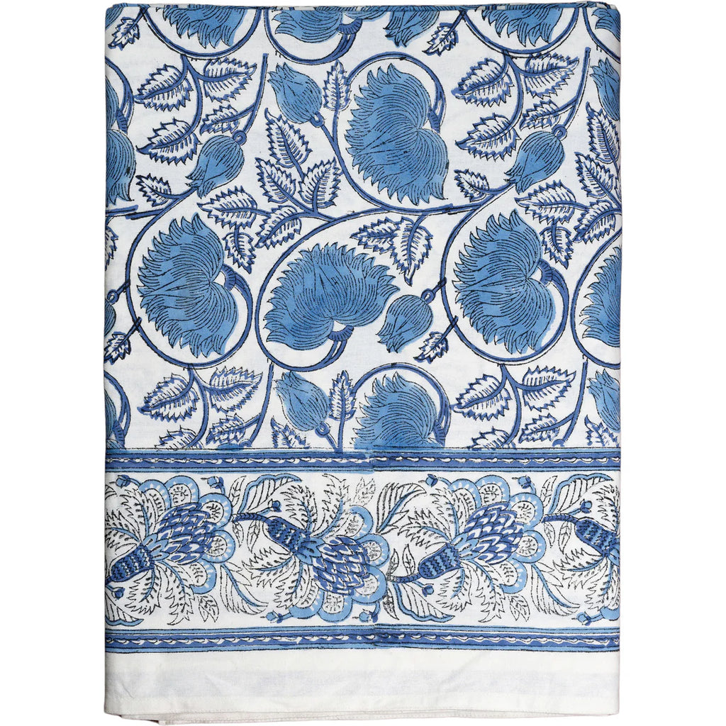 Cabana Napkin - Set of 8, and Tablecloth, Blue Meadow