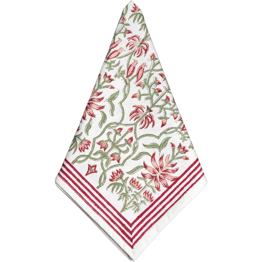 Cabana Napkin - Set of 8, and Tablecloth,  Le Jardin