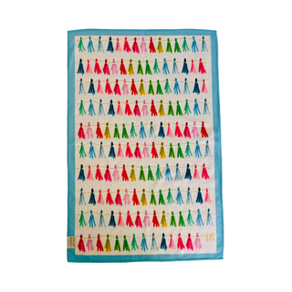 Tasslin' Double-Sided Art Tea Towel