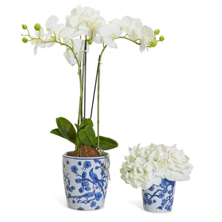 Classic Blue & White Chinoiserie Porcelain Vase – Hand-Painted