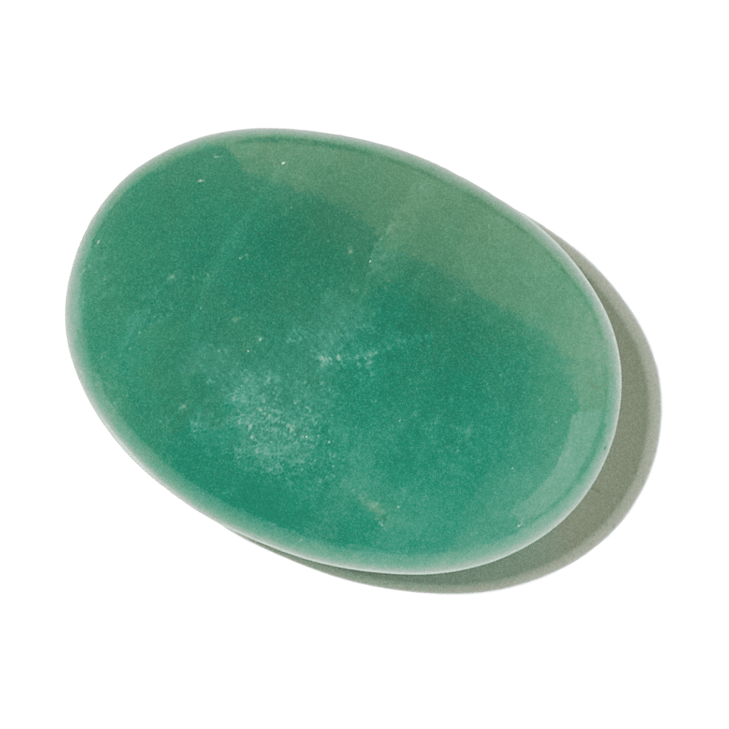 Green Aventurine Palm Stone | Abundance & Heart Chakra Crystal