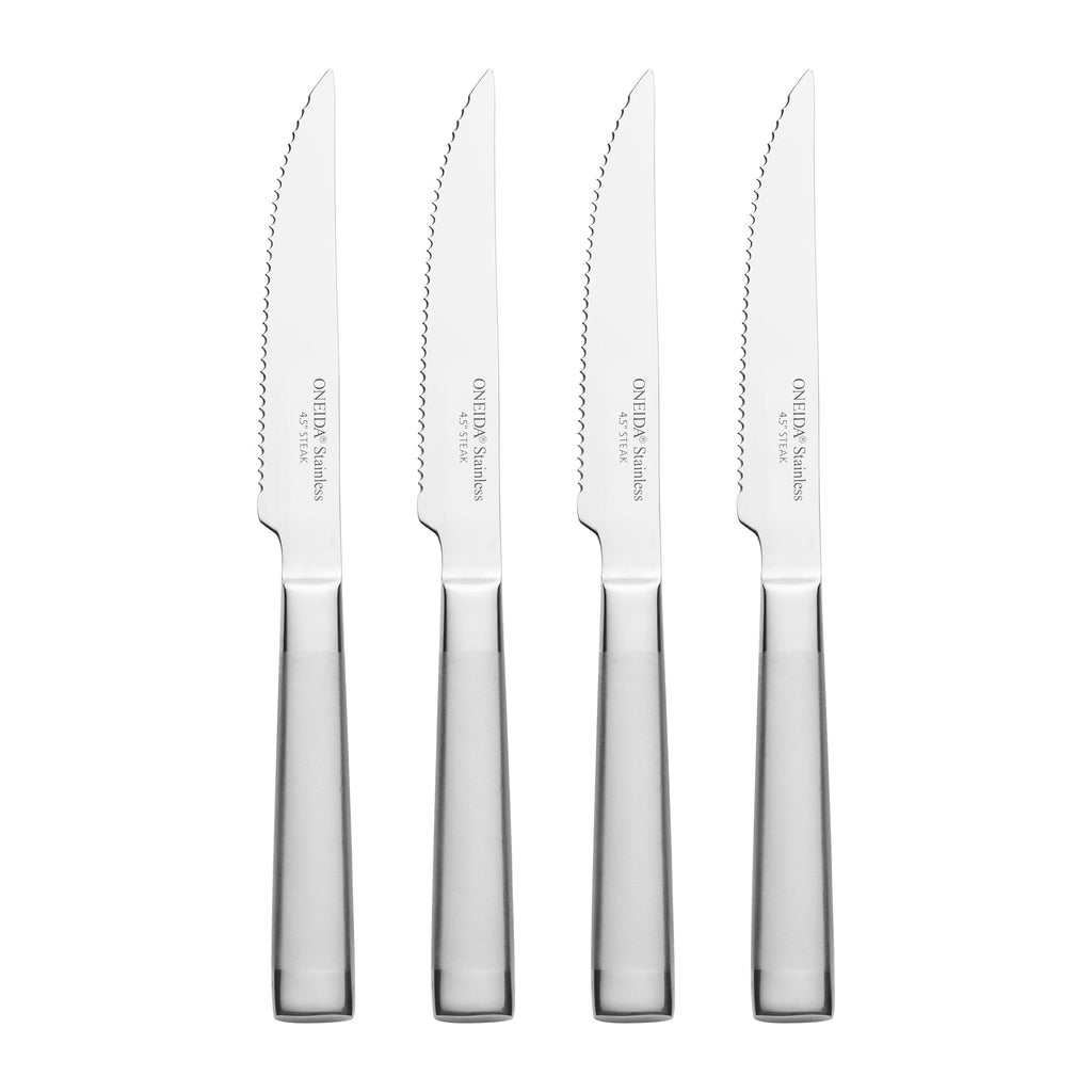 Oneida Performance Steak Knives, Set of 4, stainless steel