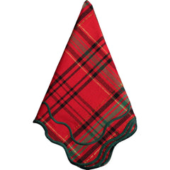 Red and Green Tartan Napkin & Placemat, Set of 8