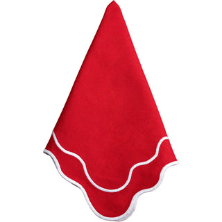 Red Napkin & Placemat, Set of 8”