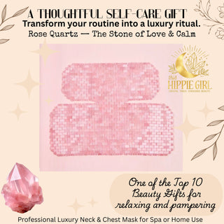 Blush Rose Ritual™ Rose Quartz Chest & Neck Mask – Cooling Crystal Décolleté Treatment